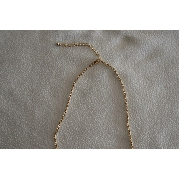 Black Teardrop Plastic Bead Necklace 18"+ Gold Tone Bib Cowl Fashion Jewelry - Picture 7 of 13